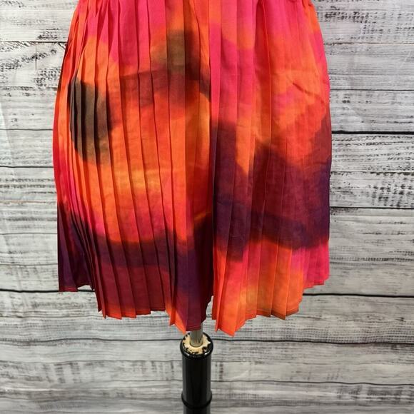 Pretty Little Thing Romper size 8 Pink Purple Sheer Pleated Boho Summer Beach - Picture 5 of 8